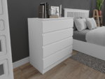 Toivo Chest Of 4 Drawers White