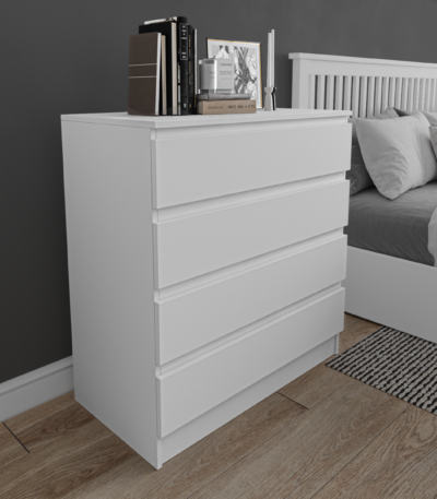 Toivo Chest Of 4 Drawers White