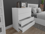 Toivo Chest Of 4 Drawers White
