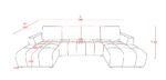 Ullswater U Shape Corner Sofa Bed