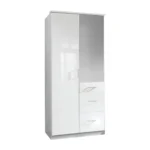 Wells 2 Door Wardrobe with Mirror and Drawers