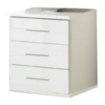 Wells 3 Drawer Bedside Table