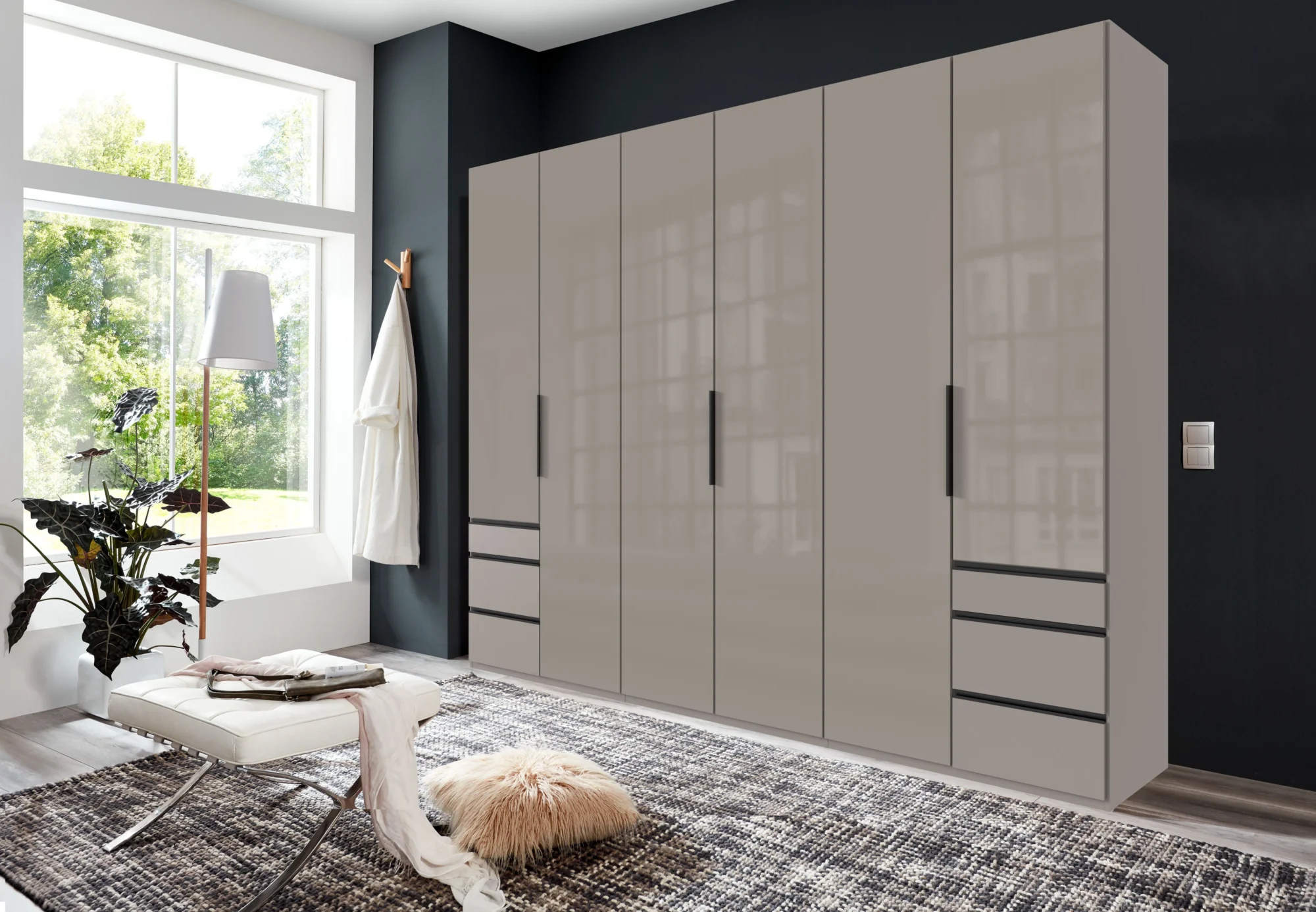 Wendover 6 Door Wardrobe with Drawers Wendover 6 Door Wardrobe with Drawers