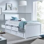 Zara White 3 Drawer Storage Guest Bed with Trundle - Image 3
