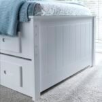 Zara White 3 Drawer Storage Guest Bed with Trundle - Image 6