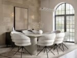 Zoya Dining Table with 8 Eira Chairs Set