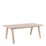 A-Line Extendable Dining Table in White Oak 200/286 x 74.6 x 95cm