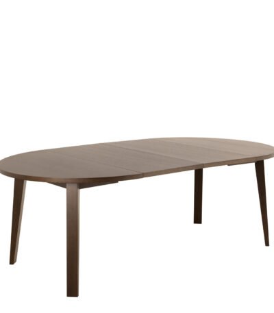 A-Line Round Extendable Dining Table in Smoked Oak 120/220 x 120 x 75cm