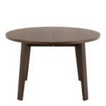 A-Line Round Extendable Dining Table in Smoked Oak 120/220 x 120 x 75cm