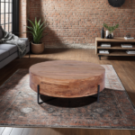 Acacia & Iron 90cm Coffee Table