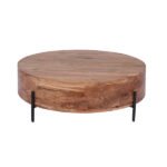 Acacia & Iron 90cm Coffee Table