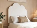 Adara Ottoman Bed with Cloud Headboard White - Image 5