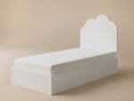 Adara Ottoman Bed with Cloud Headboard White - Image 9