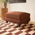 Addison Footstool with Caster Legs