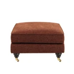 Addison Footstool with Caster Legs