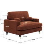 Addison Loveseat Footstool Bundle