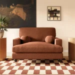 Addison Loveseat with Caster Legs