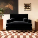 Addison Loveseat with Caster Legs