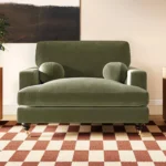 Addison Loveseat with Caster Legs
