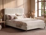 Adelaide Channel Upholstered Bed Frame Velvet
