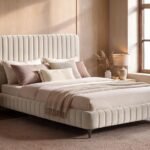 Adelaide Channel Upholstered Bed Frame Velvet