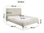 Adelaide Channel Upholstered Bed Frame Velvet - Image 9