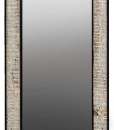 Ailsa Recycled Wood Rectangular Wall Mirror