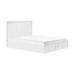 Airedale Wooden Ottoman White