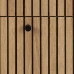 Albany Chest of 3 Drawers in Oak/Black Legs