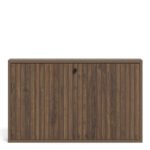 Albany Shoe Cabinet in Smoked Oak with Lamella Front