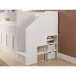Alexis Mid Sleeper with 4 Pull-Out Wardrobes Ribbed