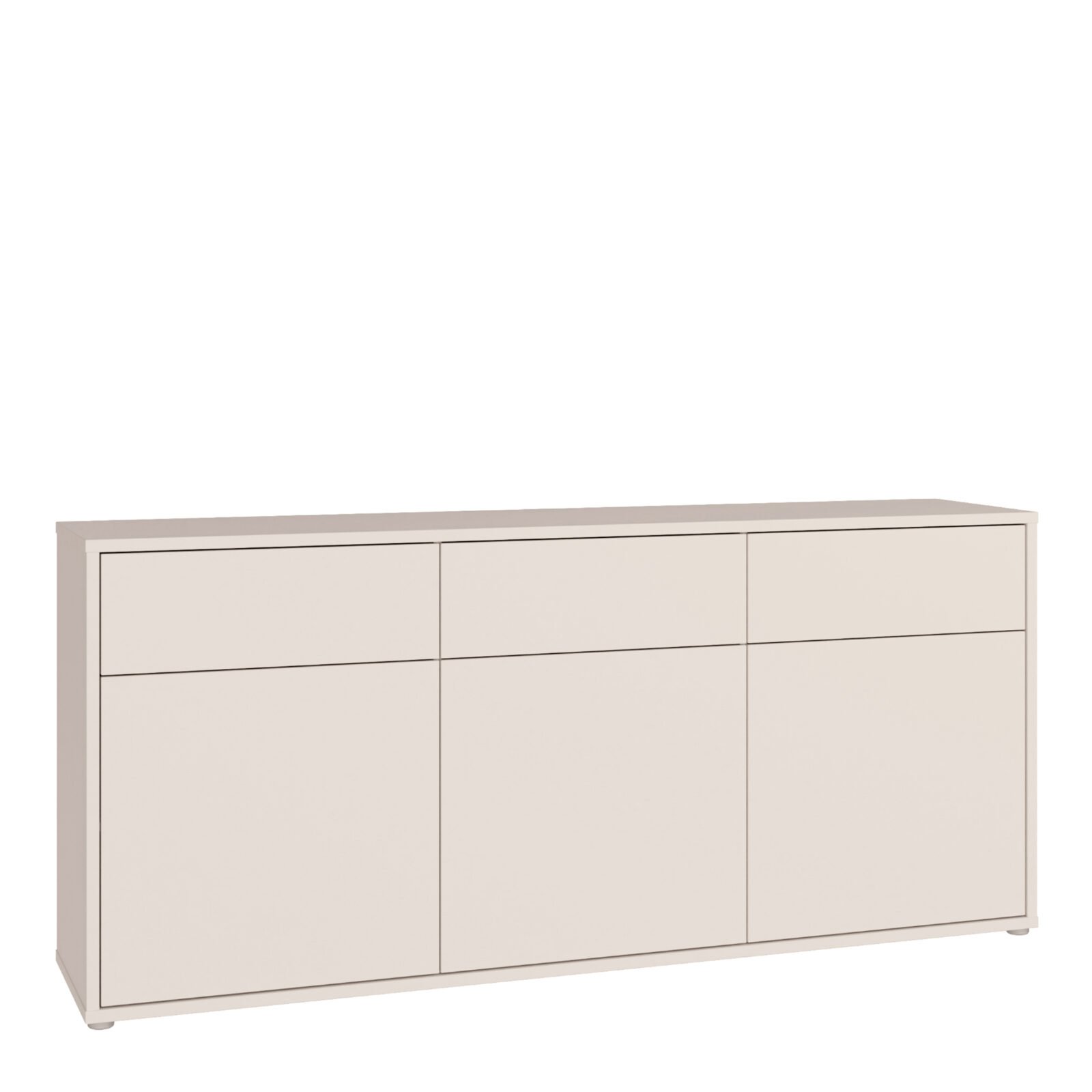 Alice Springs 3 Door 3 Drawer Sideboard with Push-to-Open Drawers in Sand Alice Springs 3 Door 3 Drawer Sideboard with Push-to-Open Drawers in Sand