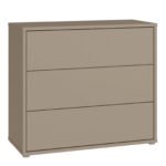 Alice Springs 3 Drawer Chest with Push-to-Open Drawers
