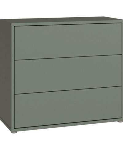 Alice Springs 3 Drawer Chest With Push-to-Open in Sage Green