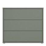 Alice Springs 3 Drawer Chest With Push-to-Open in Sage Green