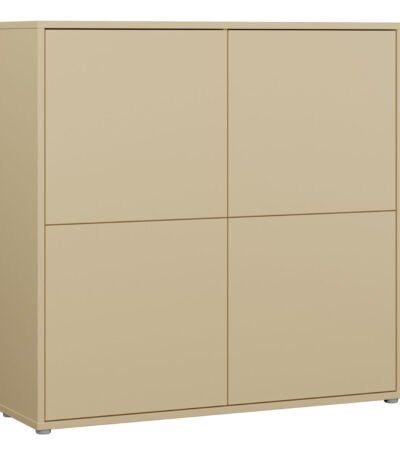 Alice Springs 4 Door Large Storage Cabinet with Push-to-Open Doors