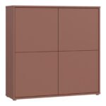 Alice Springs 4 Door Large Storage Cabinet with Push-to-Open Doors
