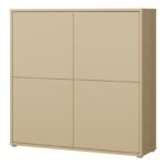 Alice Springs 4 Door Large Storage Cabinet with Push-to-Open Doors