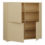 Alice Springs 4 Door Large Storage Cabinet with Push-to-Open Doors