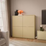 Alice Springs 4 Door Large Storage Cabinet with Push-to-Open Doors