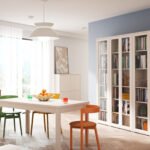 Alice Springs 4 Door Storage Cabinet with Push-to-Open Doors in Sand