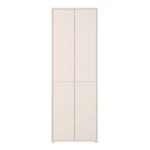 Alice Springs 4 Door Tall Storage Cabinet with Push-to-Open Doors in Sand