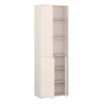 Alice Springs 4 Door Tall Storage Cabinet with Push-to-Open Doors in Sand