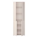 Alice Springs 4 Door Tall Storage Cabinet with Push-to-Open Doors in Sand