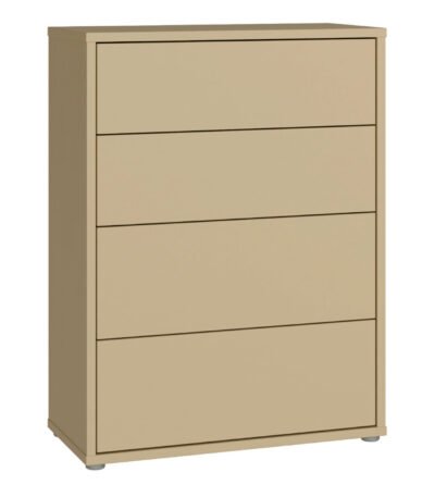 Alice Springs 4 Drawer Chest with Push-to-Open Drawers