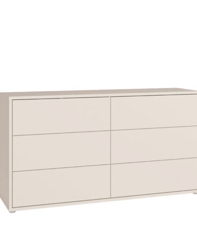 Alice Springs 6 Drawer Wide Chest with Push-to-Open Drawers