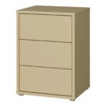 Alice Springs Bedside Cabinet with 3 Drawers Push-to-Open
