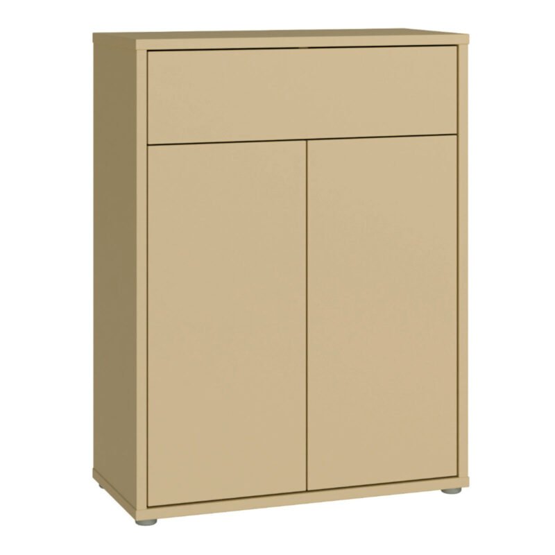 Alice Springs Compact Shoe Cabinet with 2 Doors Push-to-Open & 1 Drawer Push-to-Open