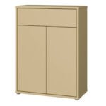 Alice Springs Compact Shoe Cabinet with 2 Doors Push-to-Open & 1 Drawer Push-to-Open