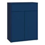 Alice Springs Compact Shoe Cabinet with 2 Doors Push-to-Open & 1 Drawer Push-to-Open